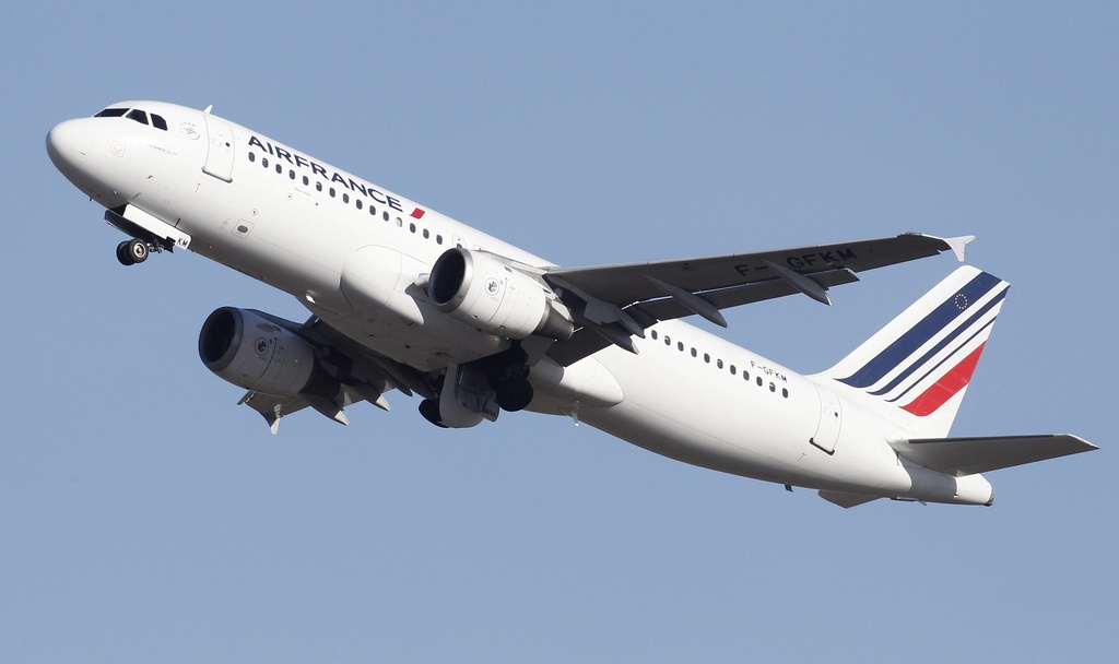 La macabre découverte a été faite dans un avion d'Air France.