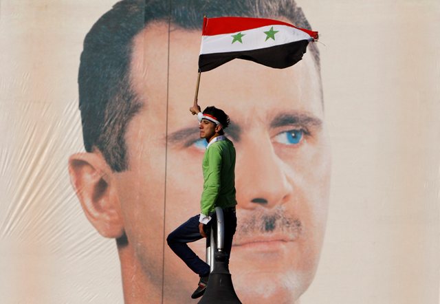 Le président syrien compte encore nombre de fidèles.