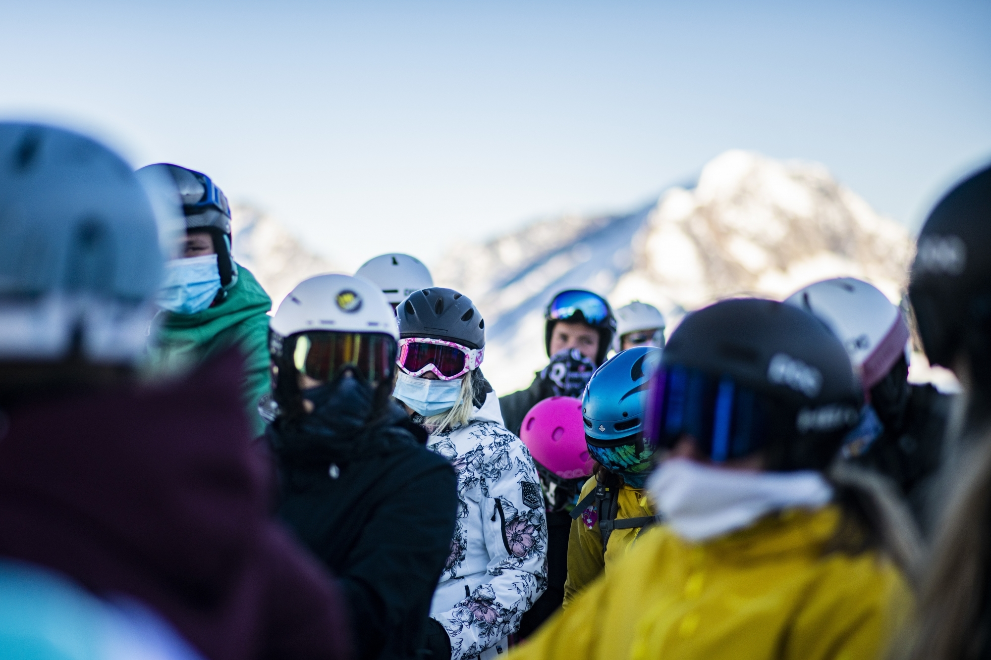 Les skieurs sont venus en nombre, et masqués, durant ce mois de novembre à Saas Fee.
