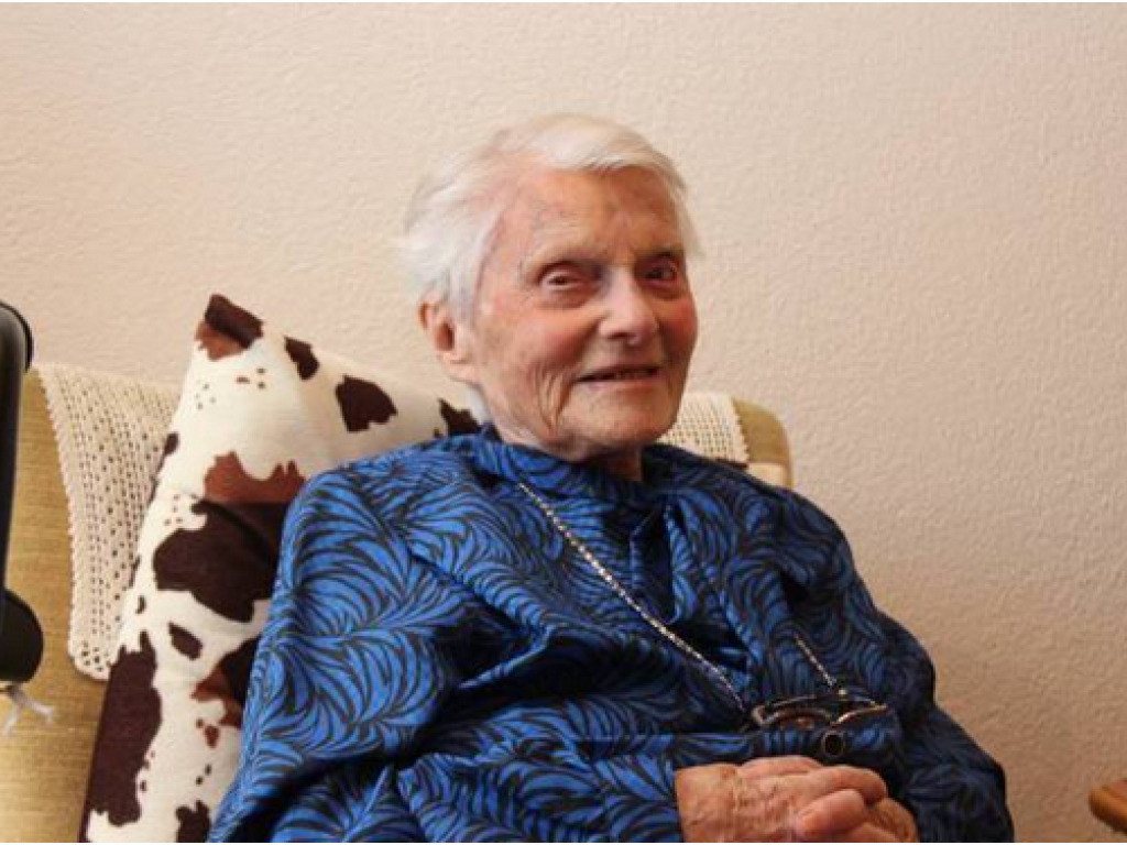 A l'âge de 112 ans, Alice Schaufelberger, sans doute la Suissesse la plus âgée, a tiré sa révérence le 16 novembre.