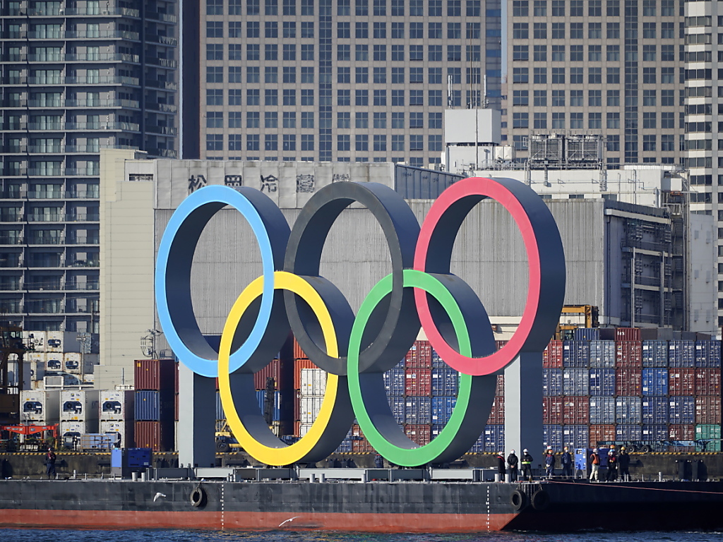 Les anneaux olympiques ont été réinstallés à Tokyo.