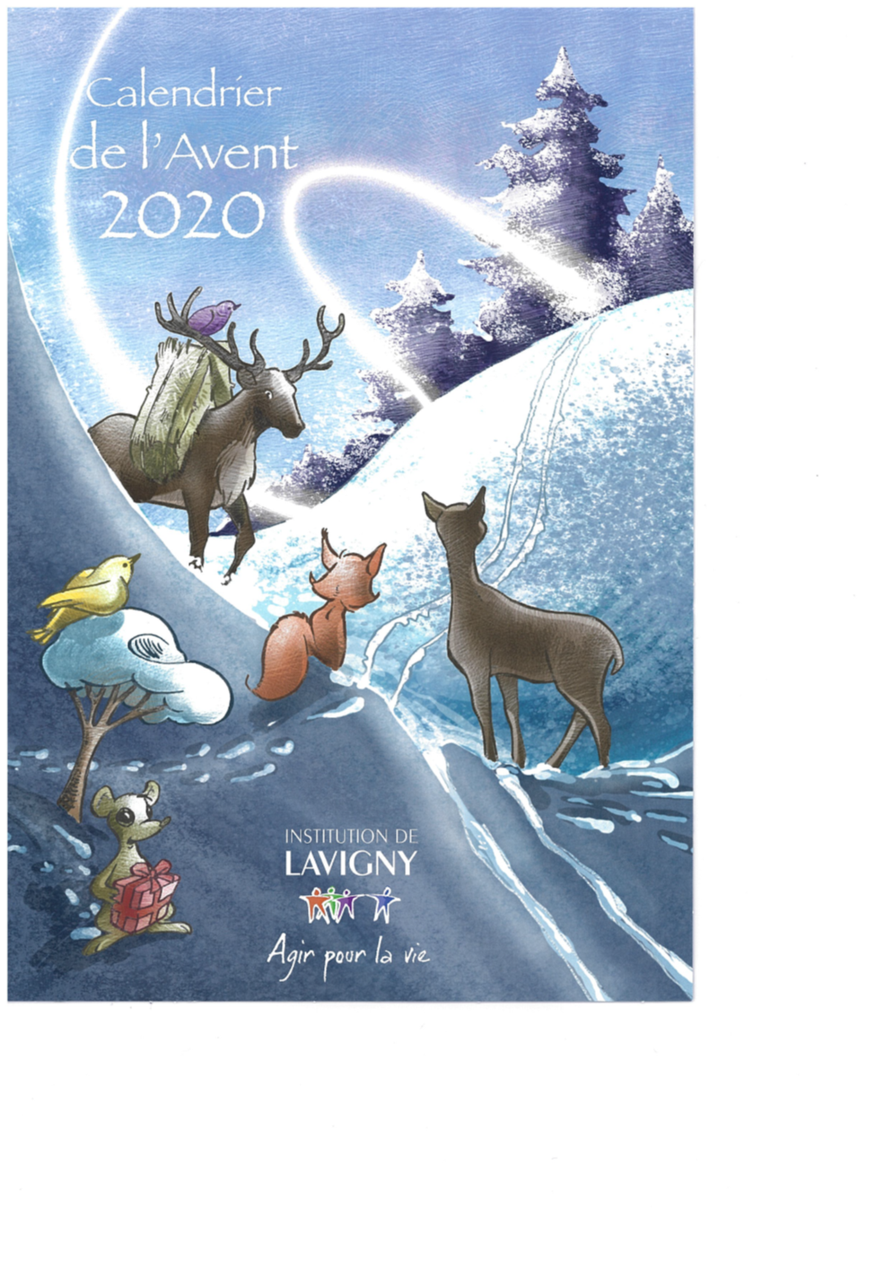 Yves Schaefer, illustrateur établi à Berolle, a réalisé le calendrier de l'Avent 2020.