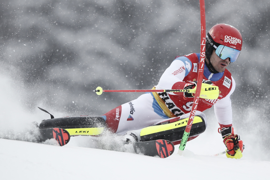 Loïc Meillard peut viser le podium.