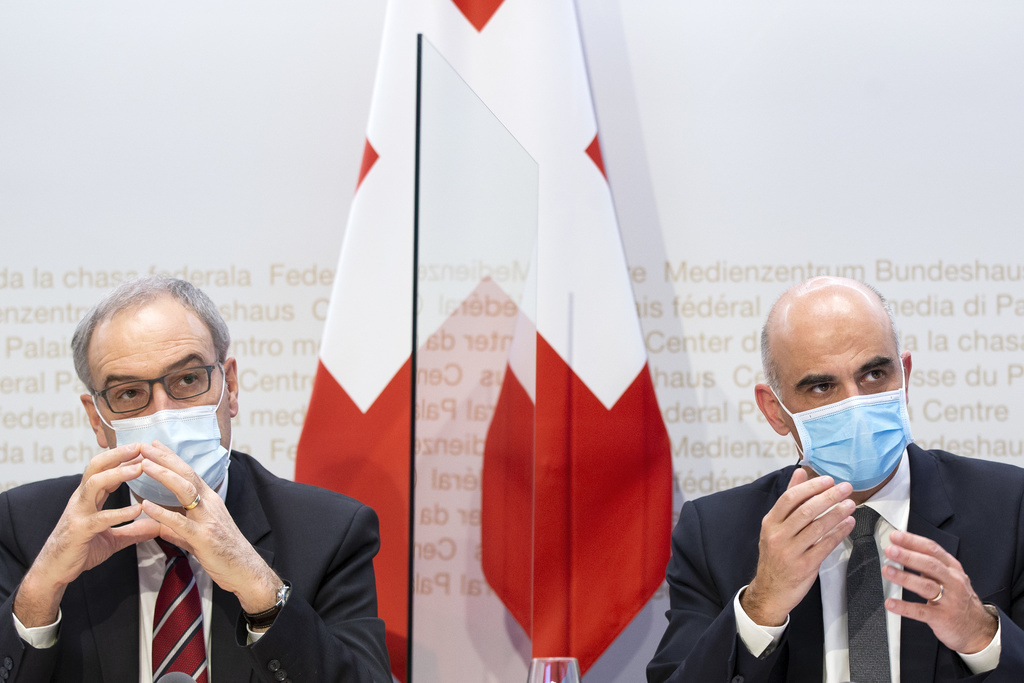 Guy Parmelin et Alain Berset se sont notamment exprimés ce mercredi.