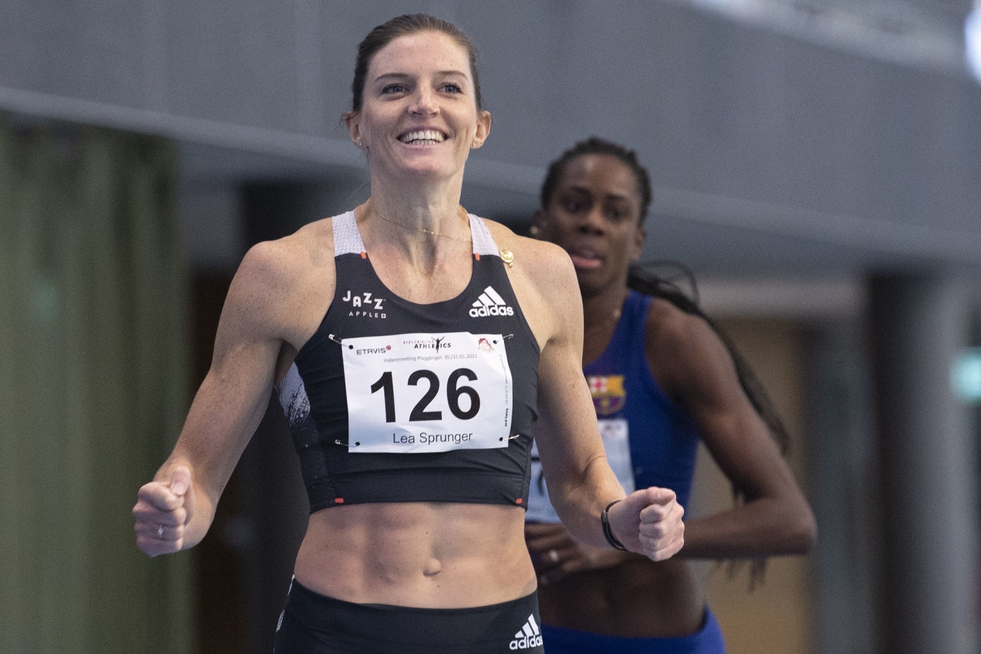 Lea Sprunger est apparue en forme pour son premier meeting de l'année.