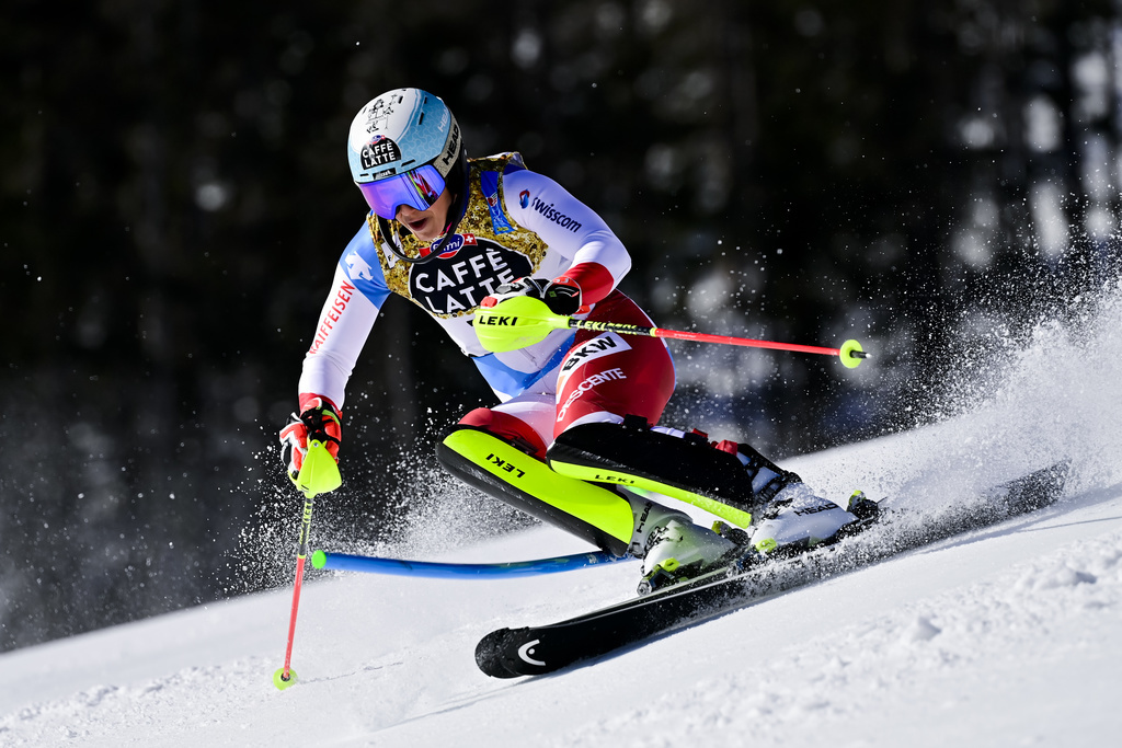 Wendy Holdener avait terminé à la 3e place après la première manche.