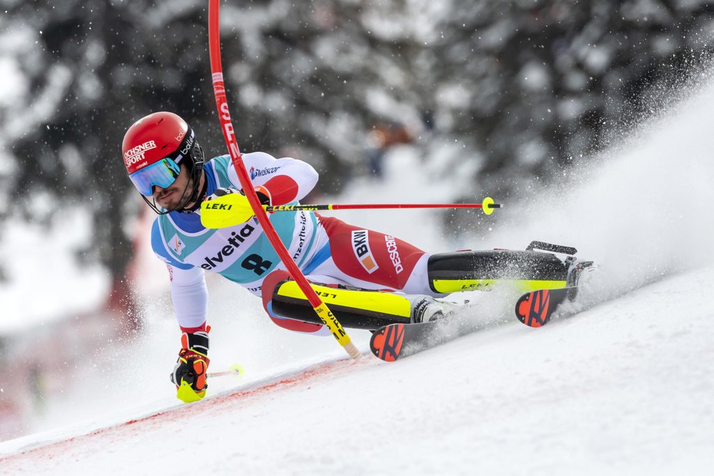 Loïc Meillard en action.