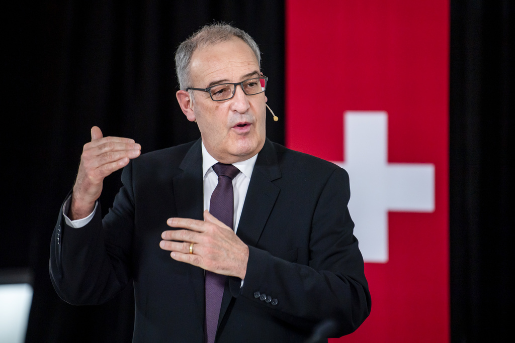 Au cours de cette rencontre, il s'agira pour Guy Parmelin avant tout d'être le porte-parole de la position du Conseil fédéral.