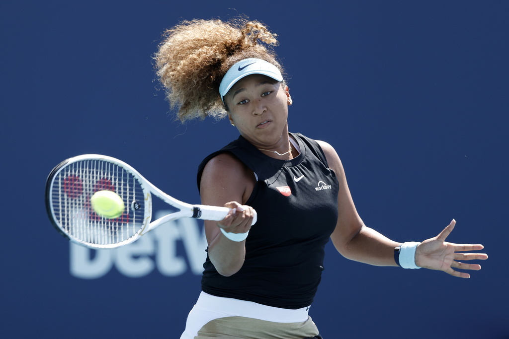 Naomi Osaka s'est inclinée devant Maria Sakkari.