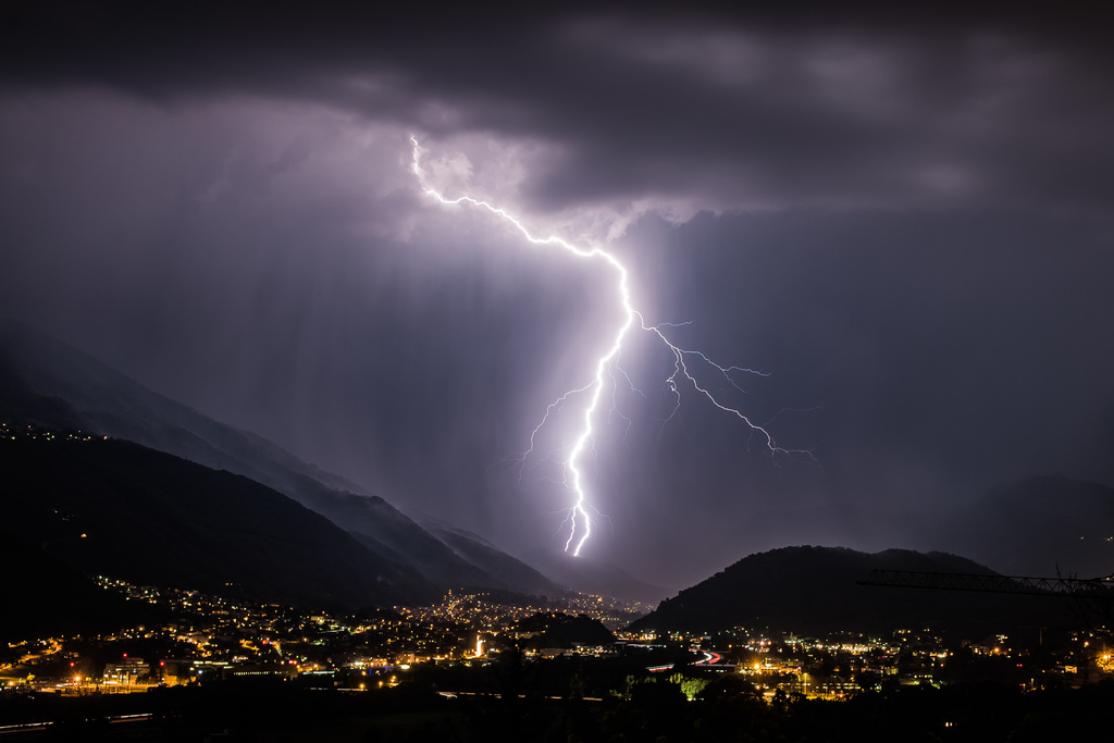 De violents orages, accompagnés d'éclairs et de grêles, se sont abattus vendredi soir sur certaines régions de Suisse. (illustration)