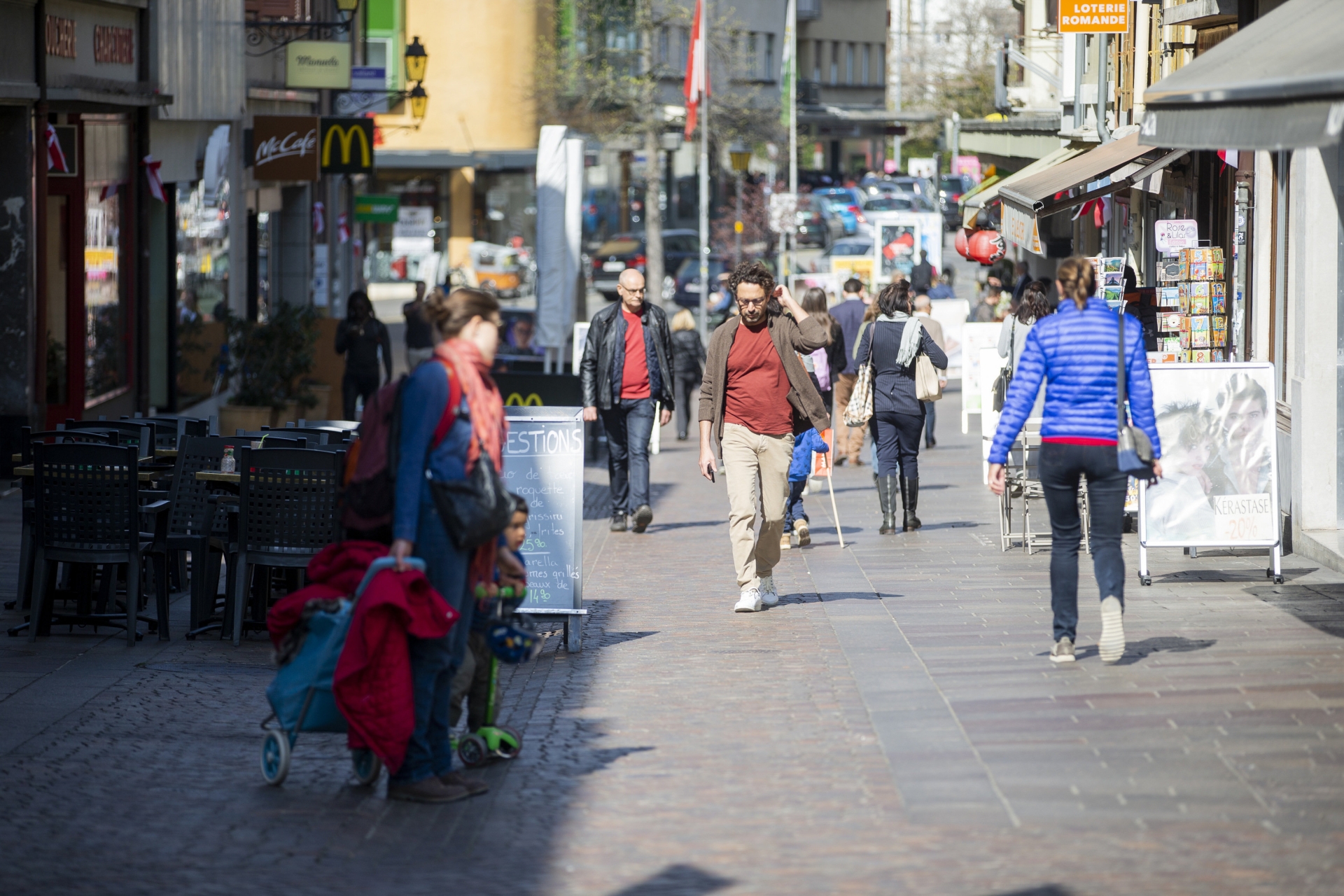 Les commerçants de la rue de la Gare comme du reste de la ville ont été fortement soutenus par la population.