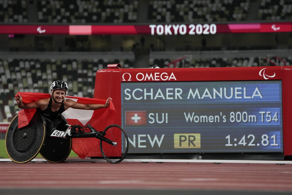 Manuela Schär a décroché l'or sur 800m en fauteuil roulant (T54) avec un record paralympique à la clé (1'42''81).