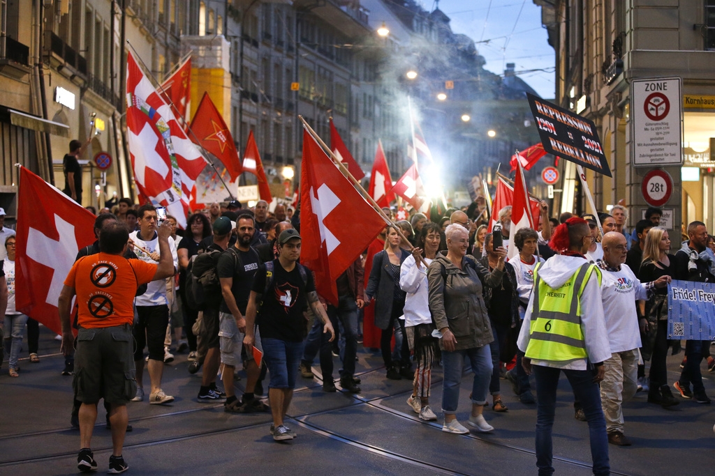 La manifestation n'était pas autorisée.