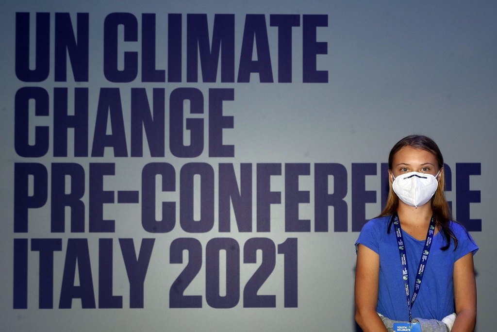 Greta Thunberg était présente à Milan à la conférence "Youth4climate : driving ambition Italy 2021".