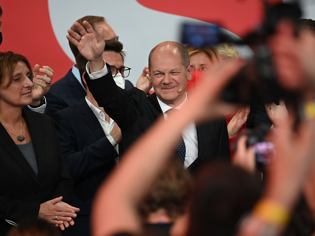 Le ministre des finances allemand Olaf Scholz est le chef du file du SPD.