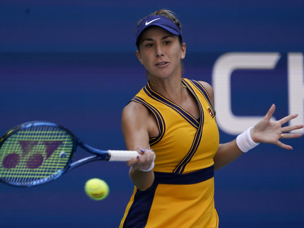 Belinda Bencic (ici lors de l'US Open) s'est blessée à un genou à Chicago.