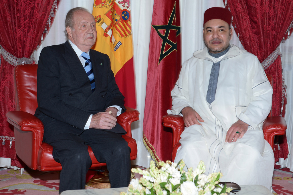 Le roi Juan Carlos d'Espagne et le roi Mohammed VI du Maroc.