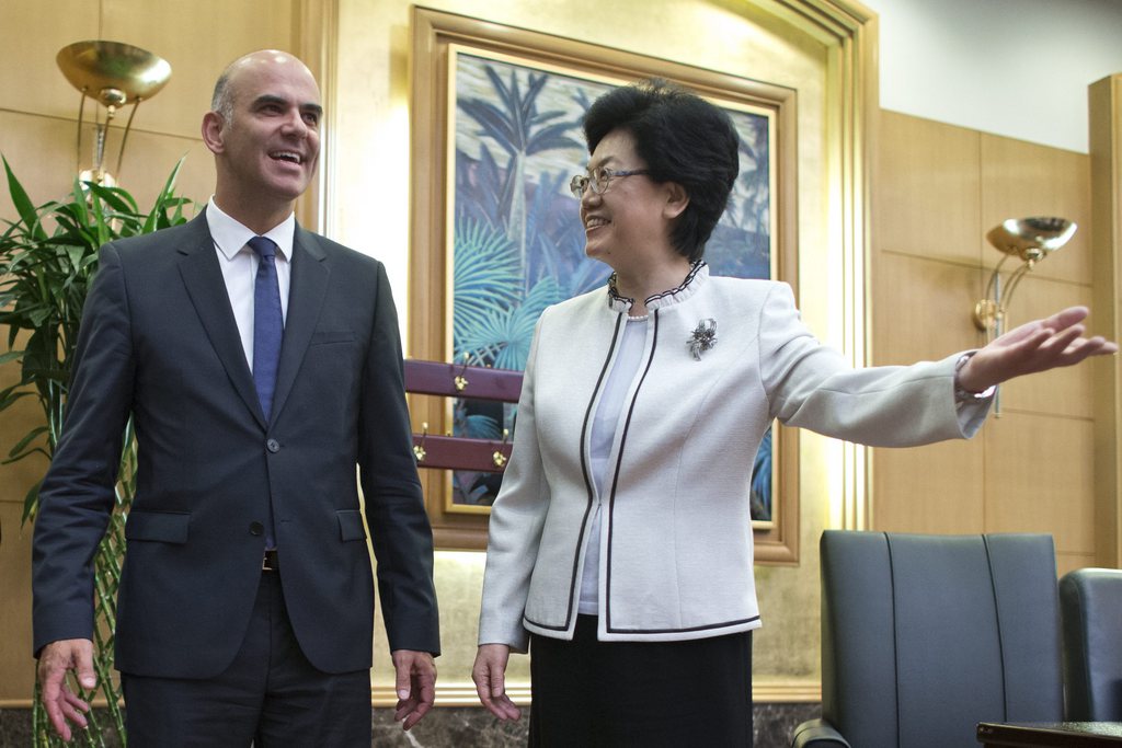 Alain Berset a rencontré Li Bin, Ministre chinoise de la santé et de la famille. 