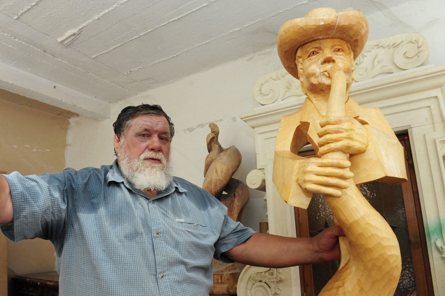Ewald Brigger a célébré 50 ans de sculpture.