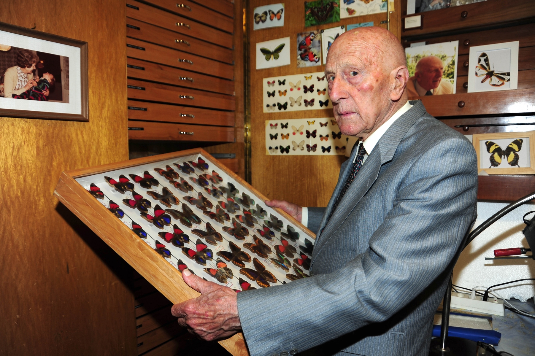 James Rochat a collectionné papillons et coléoptères pendant plus de 60 ans.