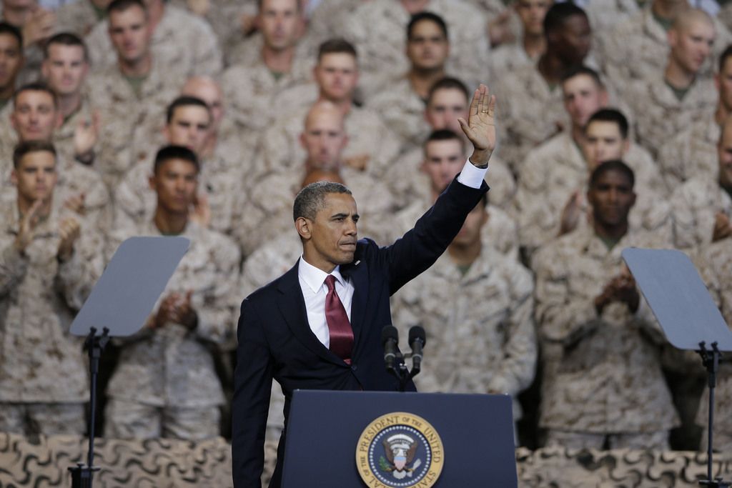 Barack Obama a dit que le "noyau dur" d'Al Qaïda souffrait devant 3000 marines réunis à Camp Pendleton. 