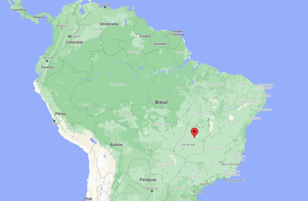 La ville brésilienne de Goianesia se situe à 280 kilomètres de la capitale Brasilia.