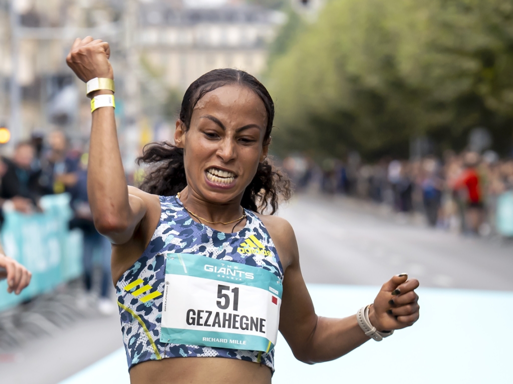 Kalkidan Gezahegne a signé un RM du 10 km dimanche à Genève.