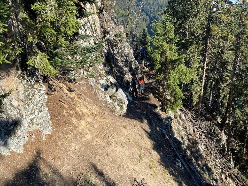 L'accident a eu lieu sur le sentier pédestre de "La Dent".