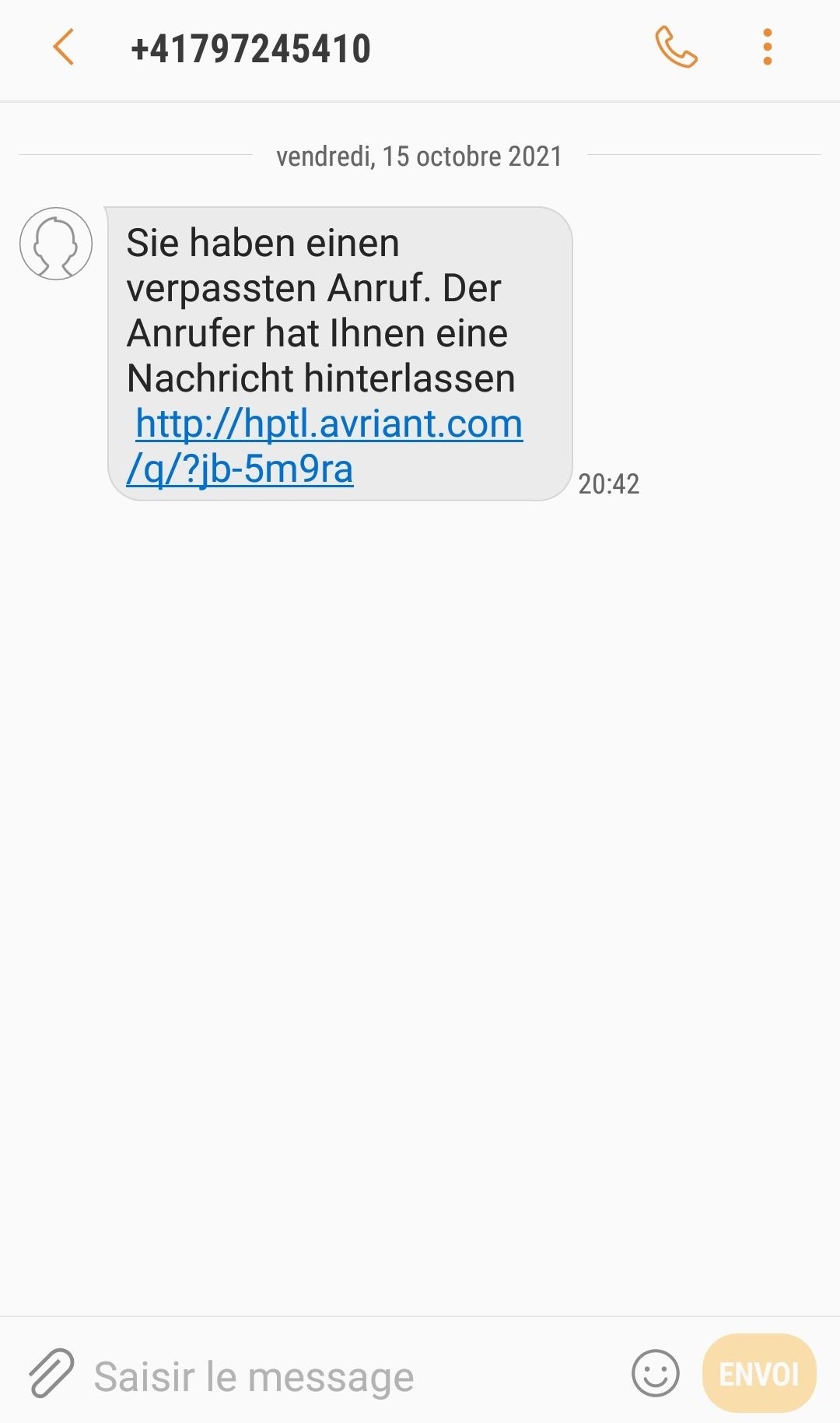 De nombreux Suisses ont reçu ces derniers jours ce type de message.