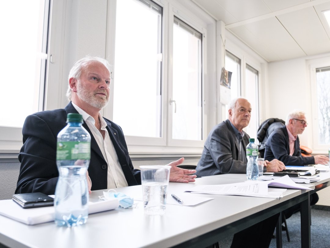 Membres du comité de direction, Yvan Laurent, Francis Mondoux et Gérald Cretegny ont présenté les mesures pour redresser l'ORPC du district de Nyon.