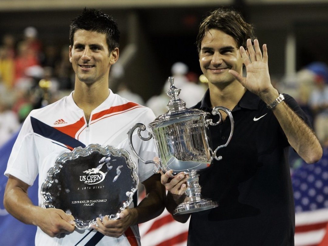 Roger Federer a remporté une seule finale de Grand Chelem face à Novak Djokovic, à l'US Open en 2007.