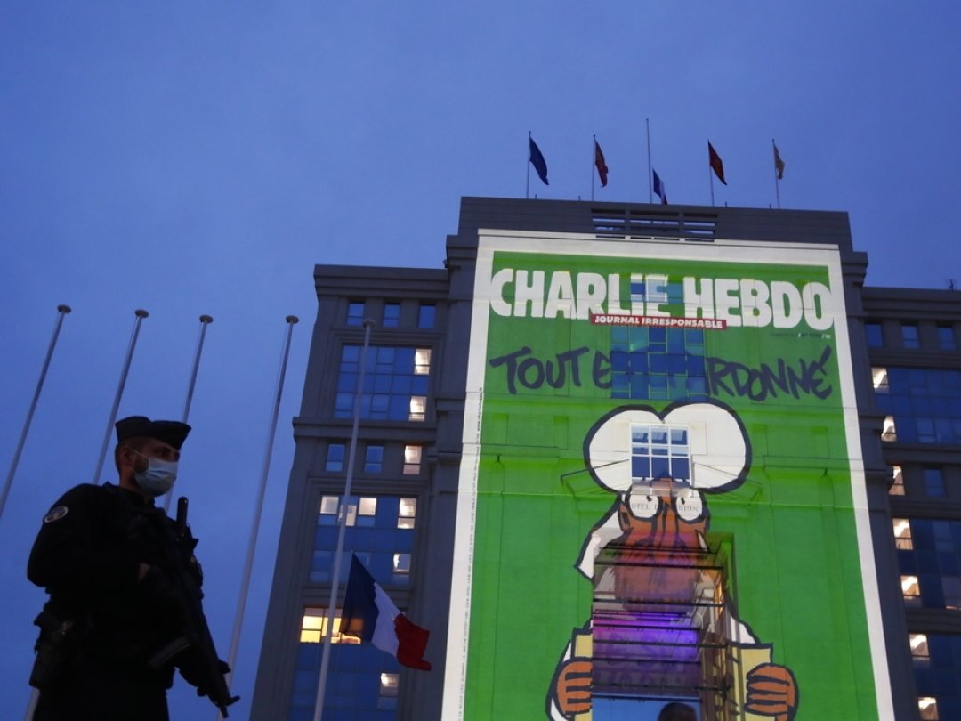 Les attentats de Charlie Hebdo sont devenus un symbole pour toutes les victimes du terrorisme djihadiste, comme ici à Montpellier après l'assassinat du professeur Samuel Paty en 2020.