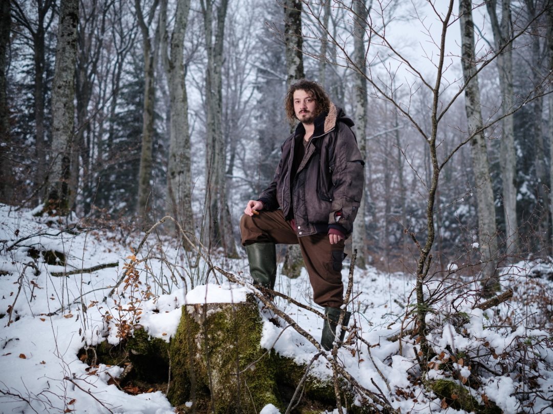 La forêt située au-dessus de Bière est une source d'inspiration infinie pour François Monthoux.