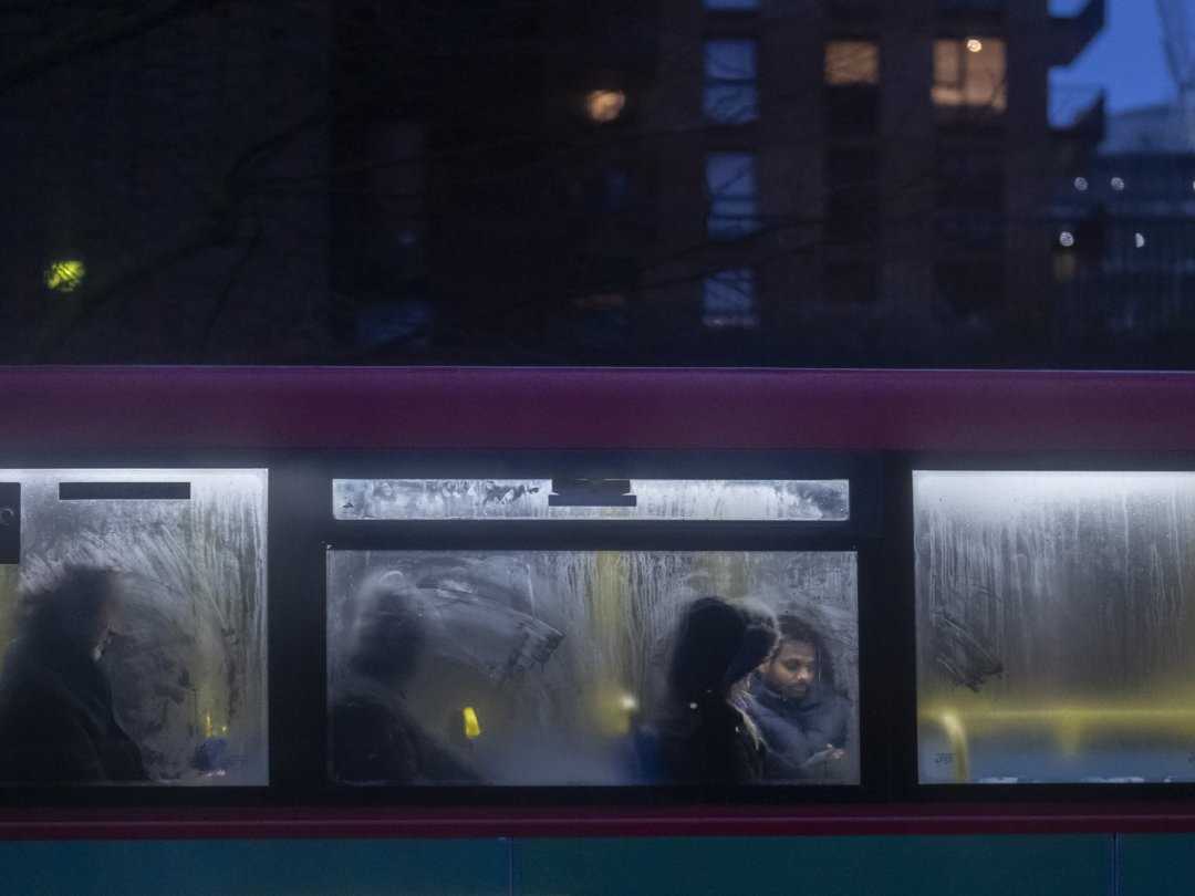 Scène de rue à Londres, le 25 janvier.