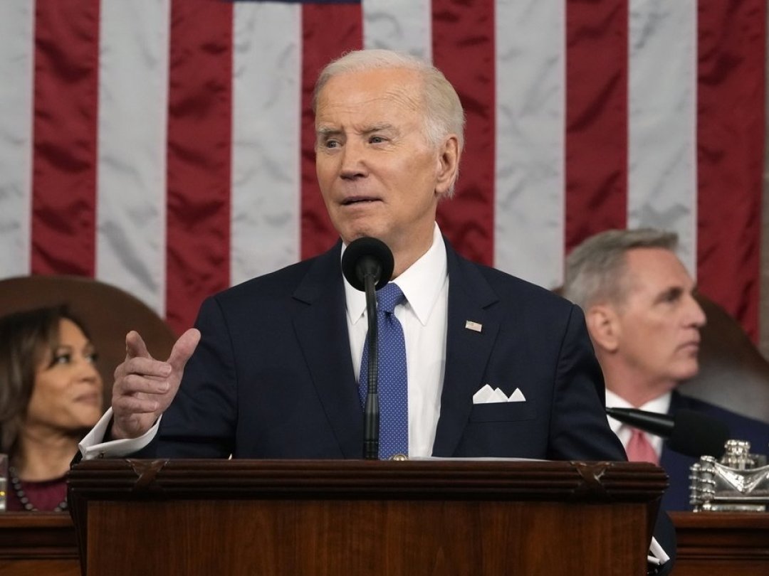 Joe Biden était visiblement à l'aise sur le perchoir de la chambre des représentants.