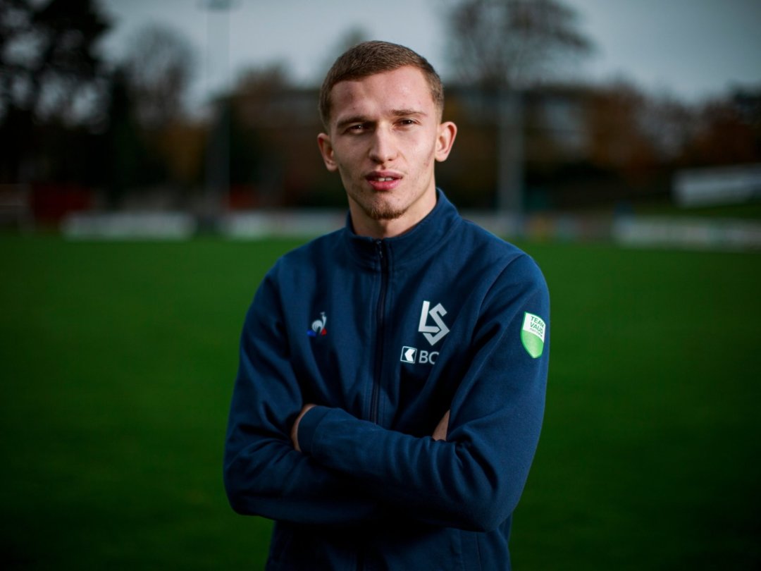 Florian Hysenaj, ici en 2020 à Colovray, affrontera le Stade Nyonnais le 6 mai prochain.
