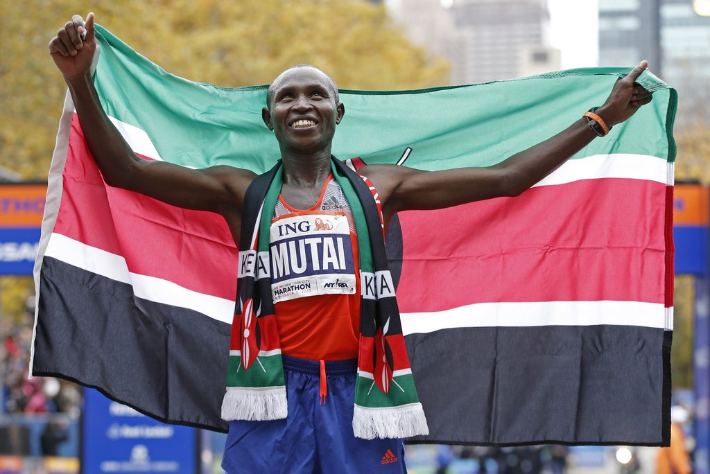 Geoffrey Mutai, double-vainqueur du marathon de New York. 