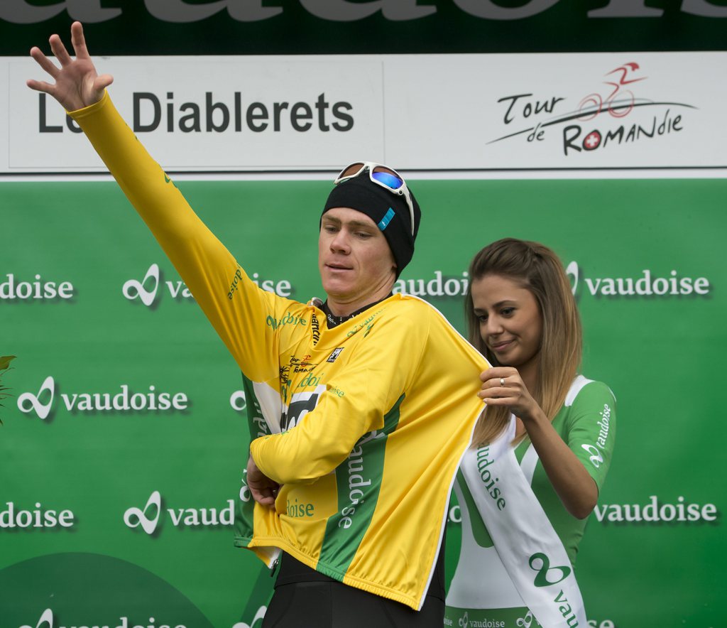 Le Tour de Romandie (ici le dernier vainqueur, le Britannique Christopher Froome) roulera encore parmi les grandes épreuves du calendriers jusqu'en 2016 au moins. Cela vient d'être confirmé par l'Union cycliste internationale ce jeudi.