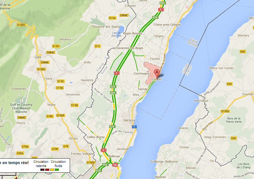 Un accident s'est produit ce jeudi matin vers 7h10 entre Coppet et le pont sur la Versoix. Le trafic est fortement ralenti dans le sens Lausanne-Genève.