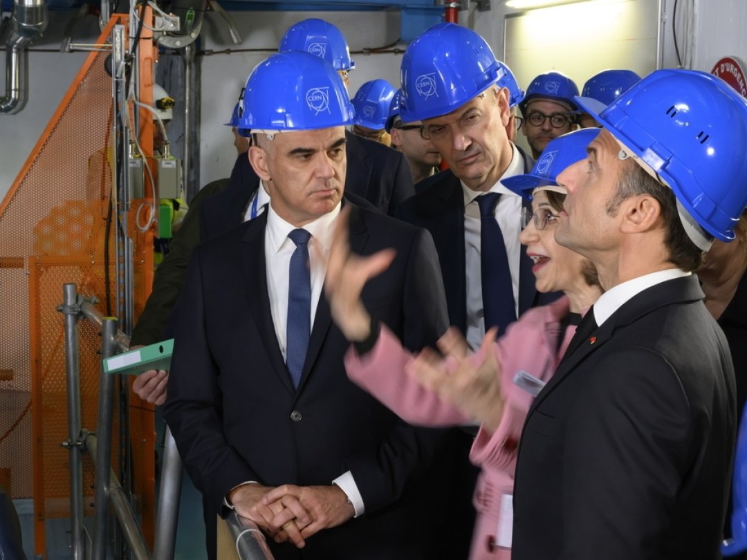 Lors de leur entretien avec la directrice générale du CERN, les deux présidents ont notamment abordé la question de la construction d'un nouvel accélérateur de particules souterrain, pour l'échéance 2040.