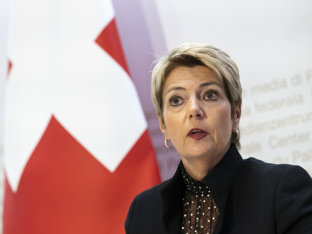 La conseillère fédérale Karine Keller-Sutter s'est exprimée sur la stratégie "too big to fail" de la Suisse. (Image d'archive)