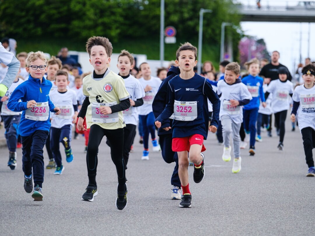Les enfants ont participé en nombre à cette 6e édition de la Gland Spring Run.