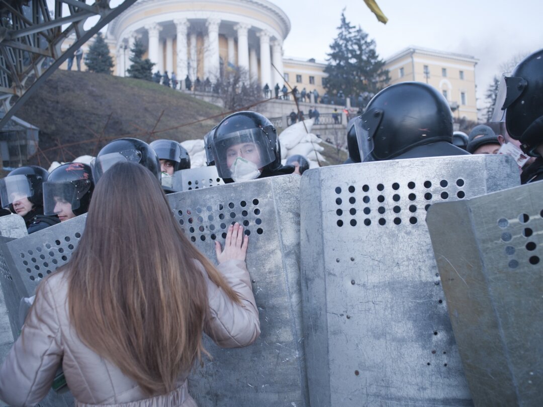 A Kiev, pendant la révolution de Maïdan en février 2014.