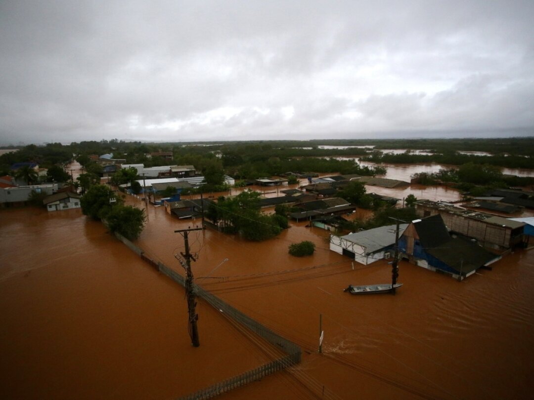 Inondations à Porto Alegre, au Brésil, le 3 mai 2024.