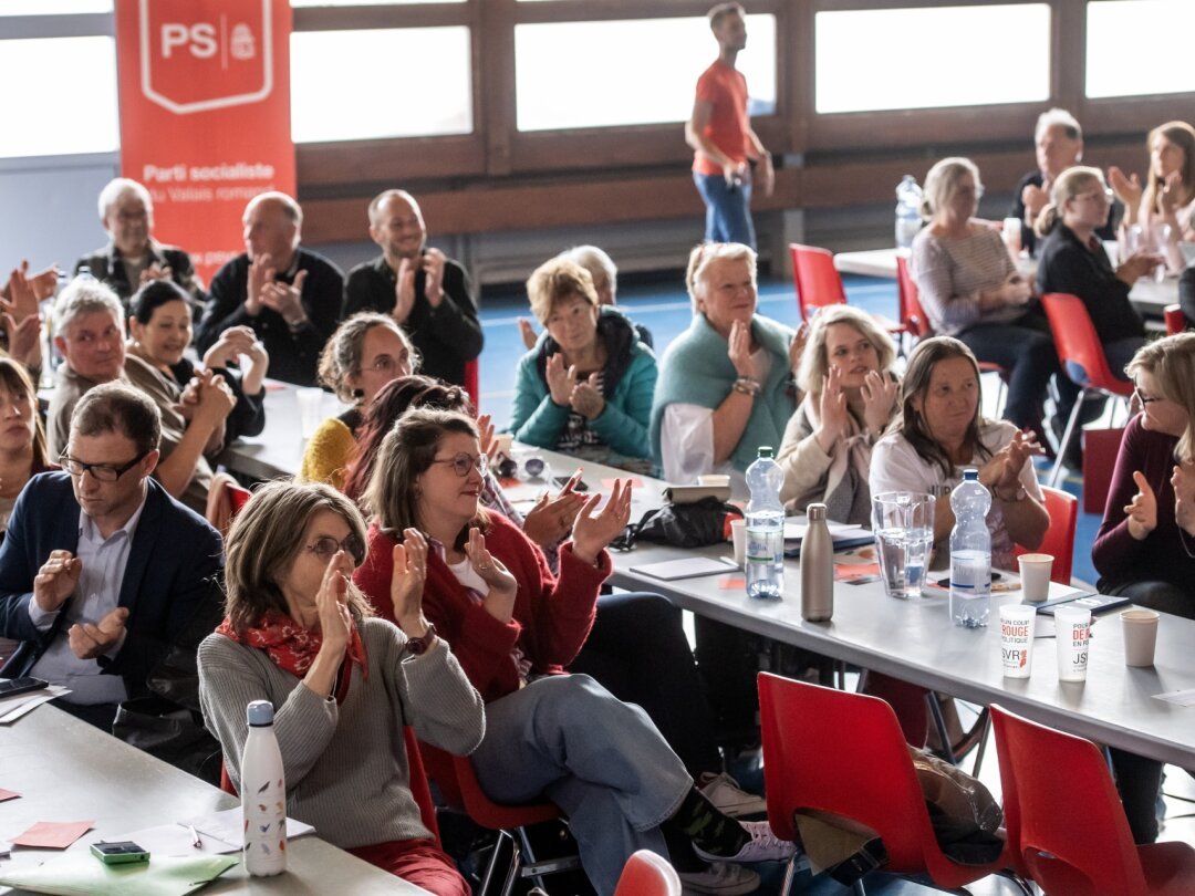 La résolution des jeunes socialistes a divisé l'assemblée, samedi, lors du congrès du PSVr à Fully (VS).
