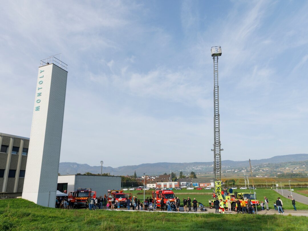 La caserne du Service de défense secours incendie Gland-Serine, à Montoly, lors d'une journée portes ouvertes en 2022.