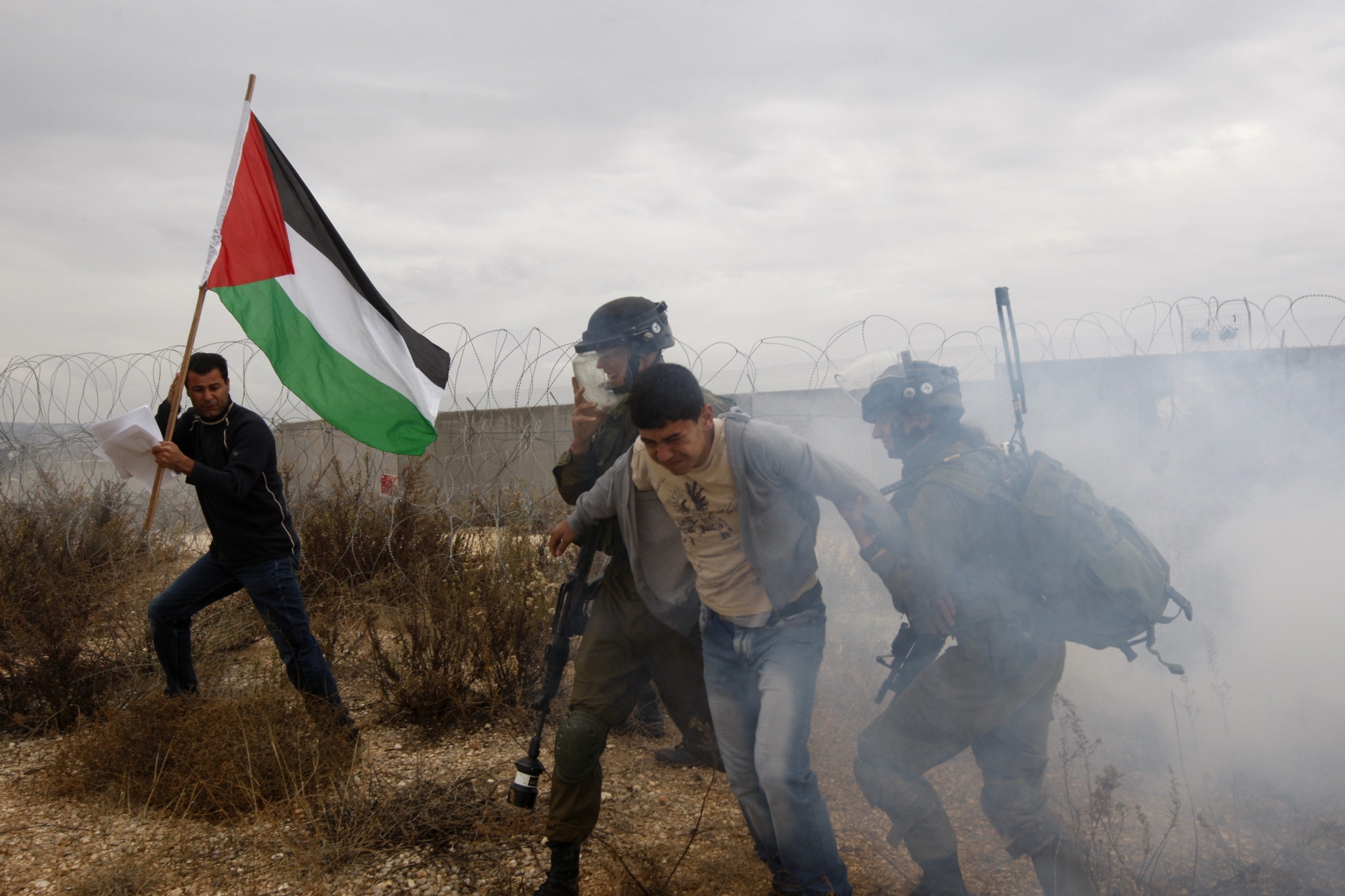 Les affrontements sont fréquents entre jeunes lanceurs de pierres palestiniens et soldats israéliens.