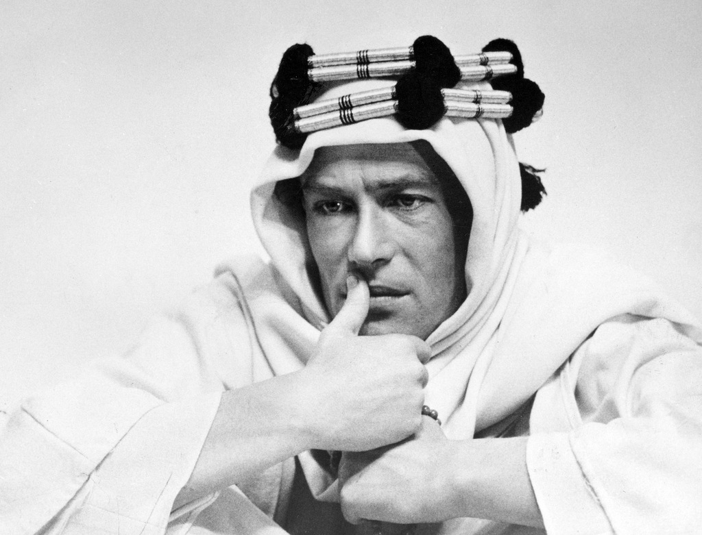 L'acteur irlandais Peter O'Toole interprétait Lawrence d'Arabie en 1962.