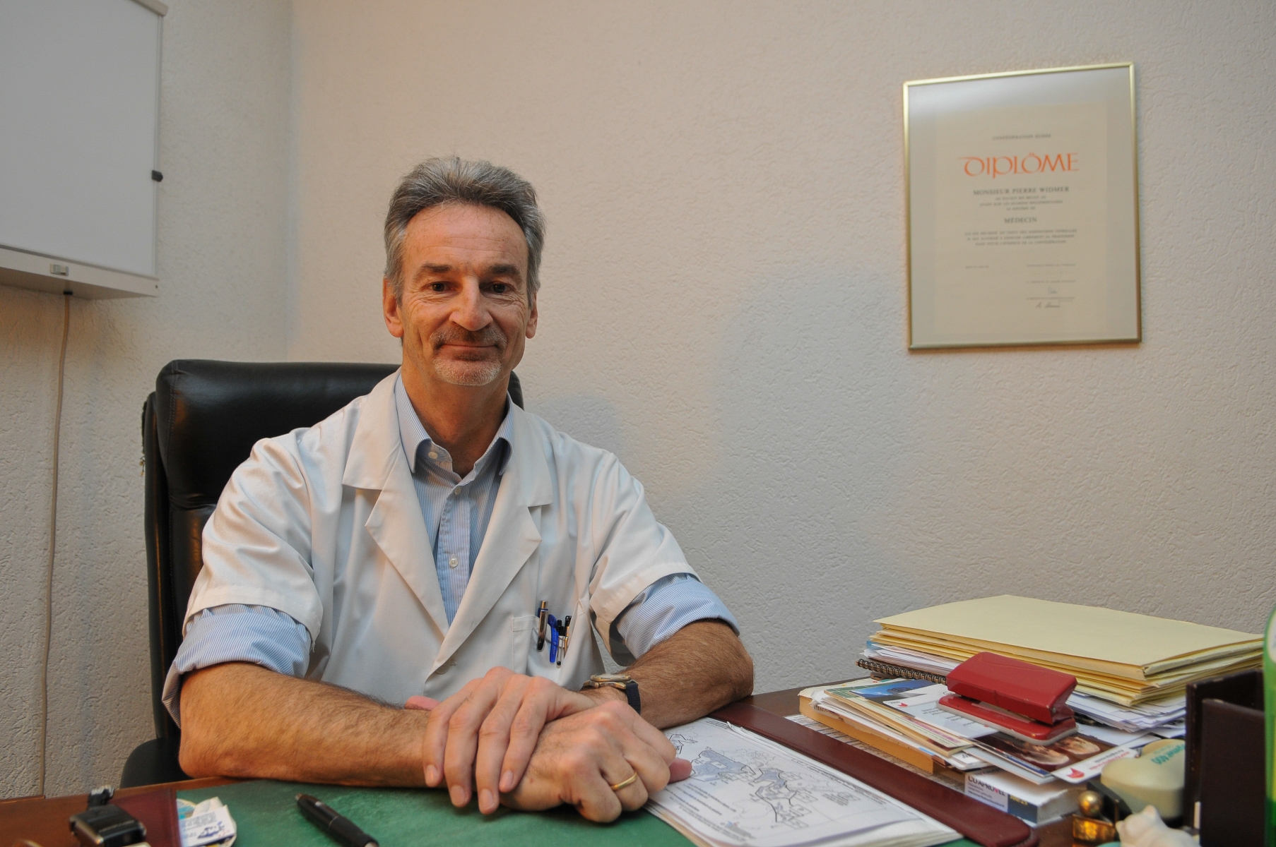 Le docteur Pierre Widmer, responsable du service de garde des médecins du district de Nyon