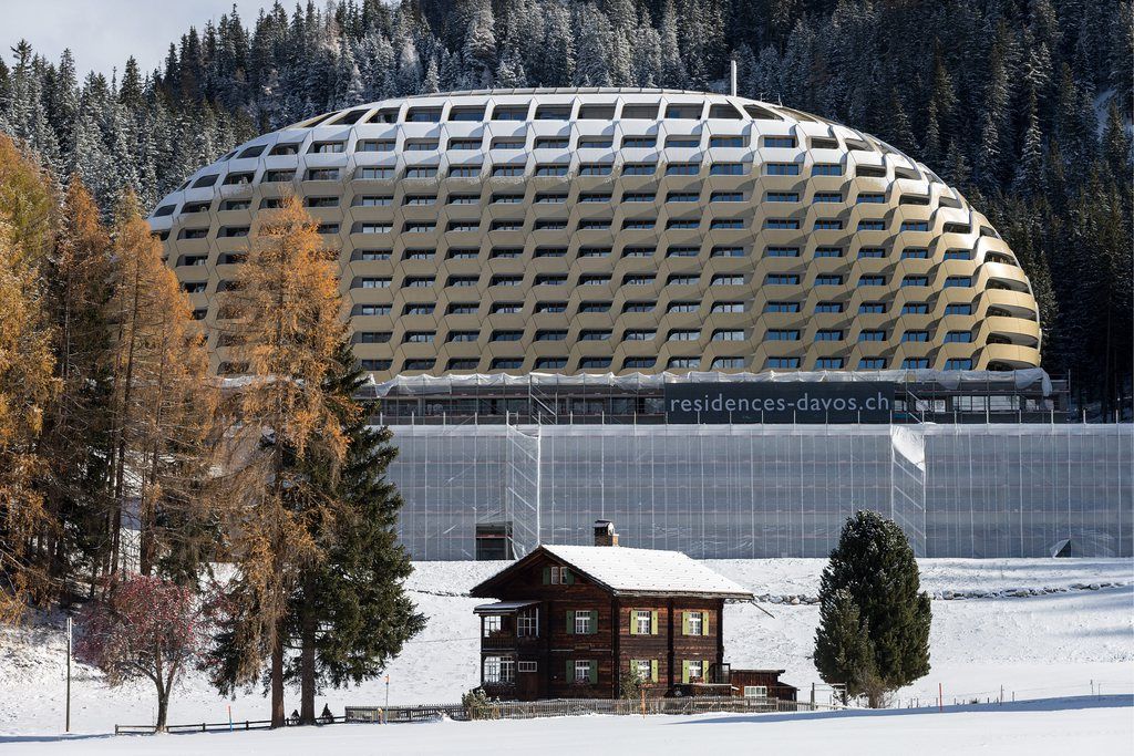 Le nouvel hôtel InterContinental à Davos. 